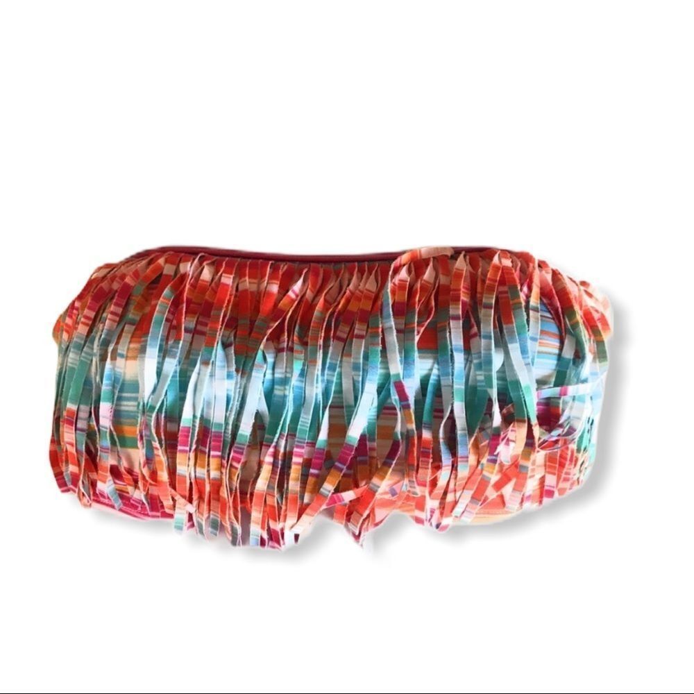 Fringed Bandeau Bikini‎ Top